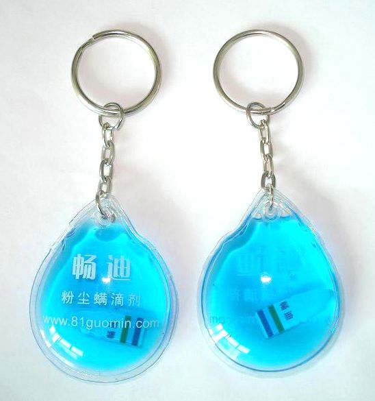 liquid filled keychain