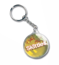 liquid filled keychain