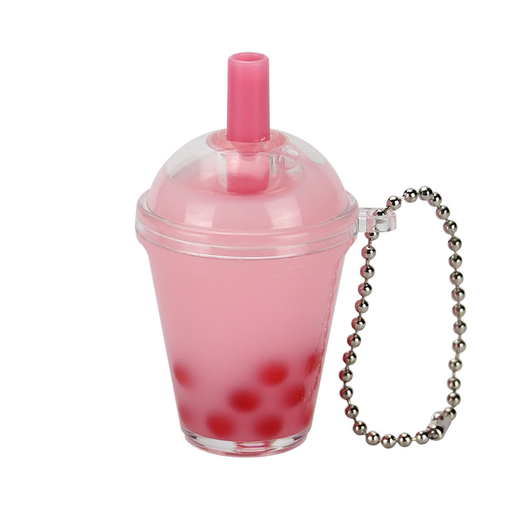 milk tea keychain